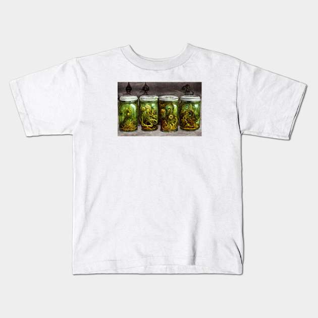 Pickled Nightmares Kids T-Shirt by tdraw